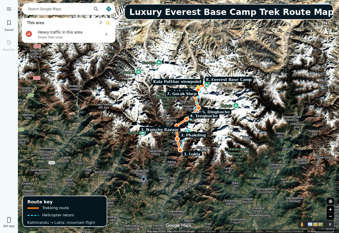 luxury everest base camp route 