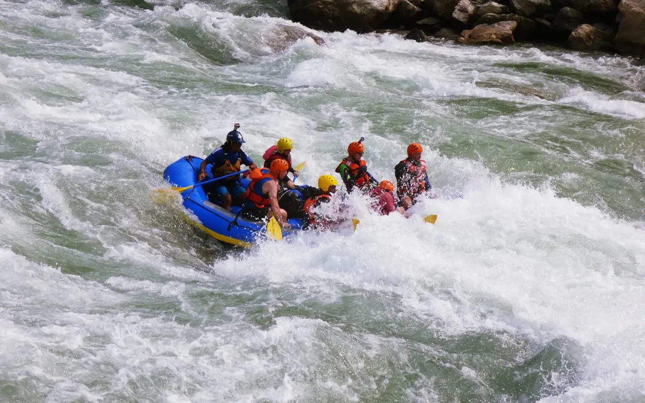 Canoeing in Nepal