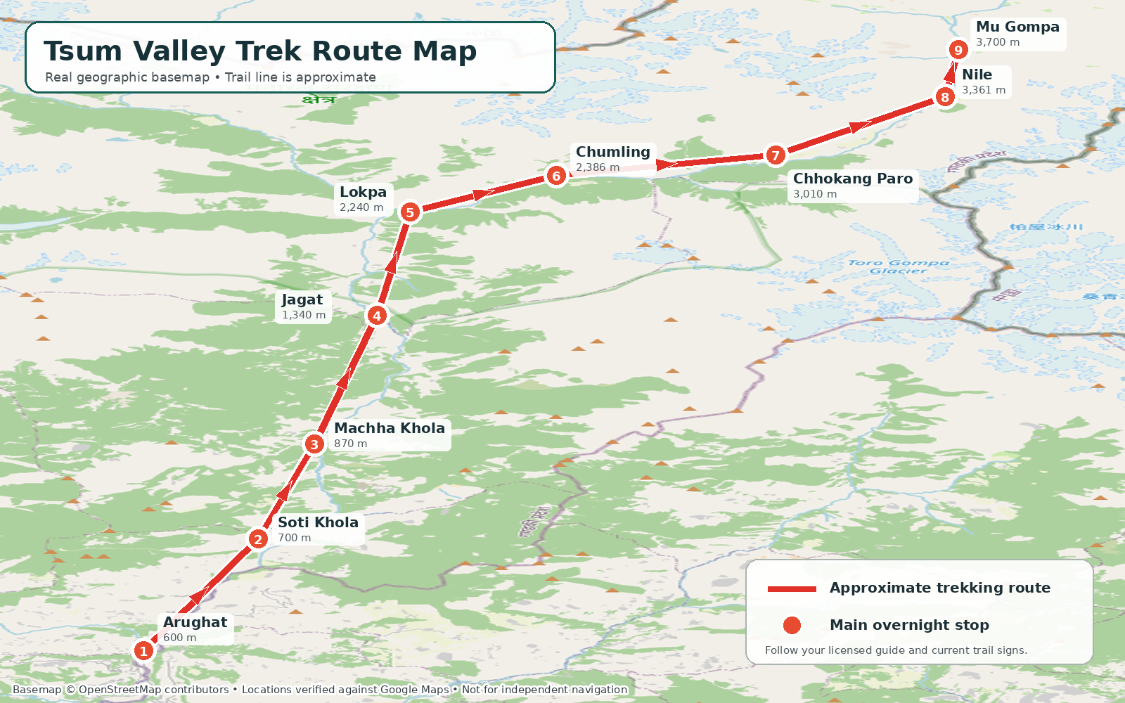 tsum valley trek