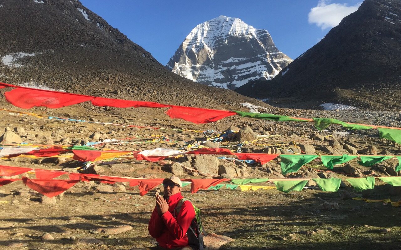 Kailash Parbat in the background
