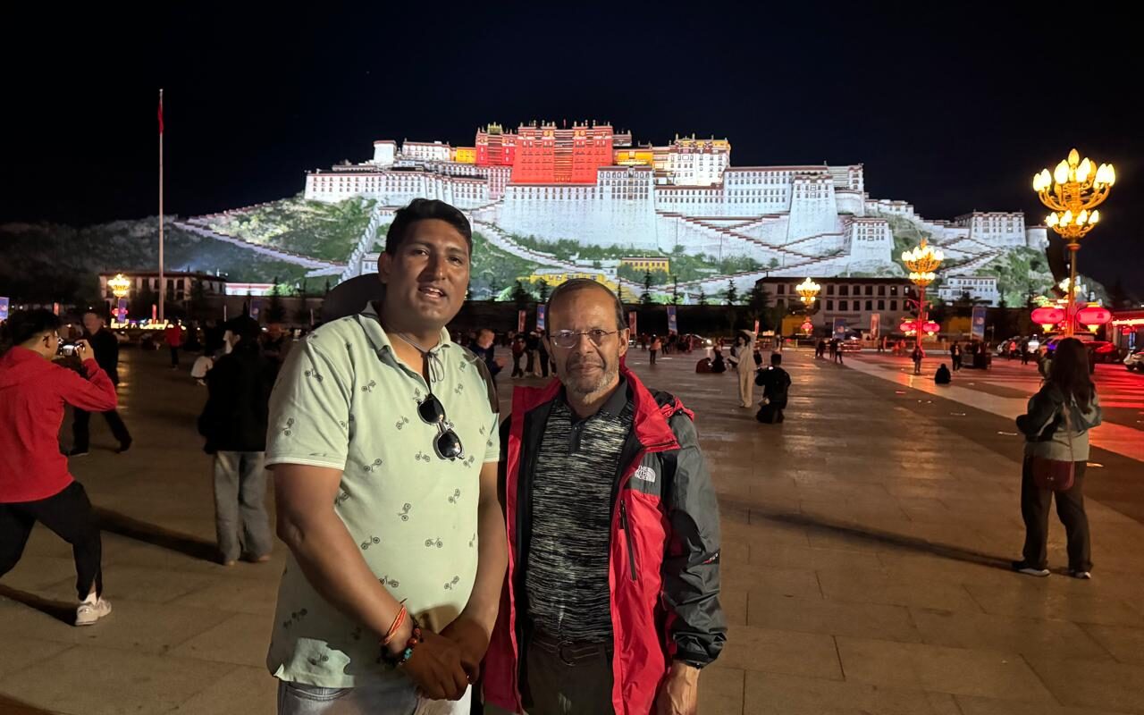 In Lhasa with our guest